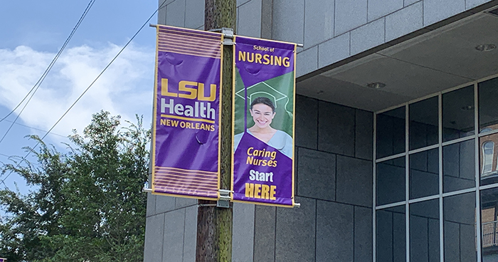 Nursing street banner